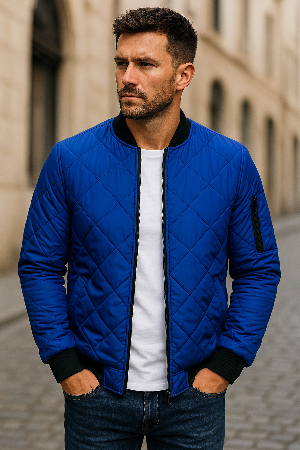 Cazel | Veste en coton à motif losange
