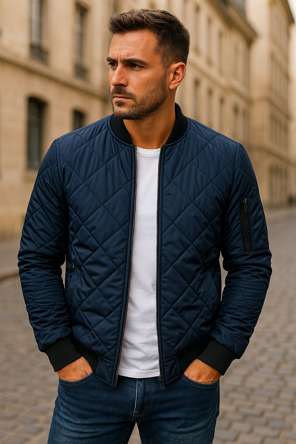 Cazel | Veste en coton à motif losange