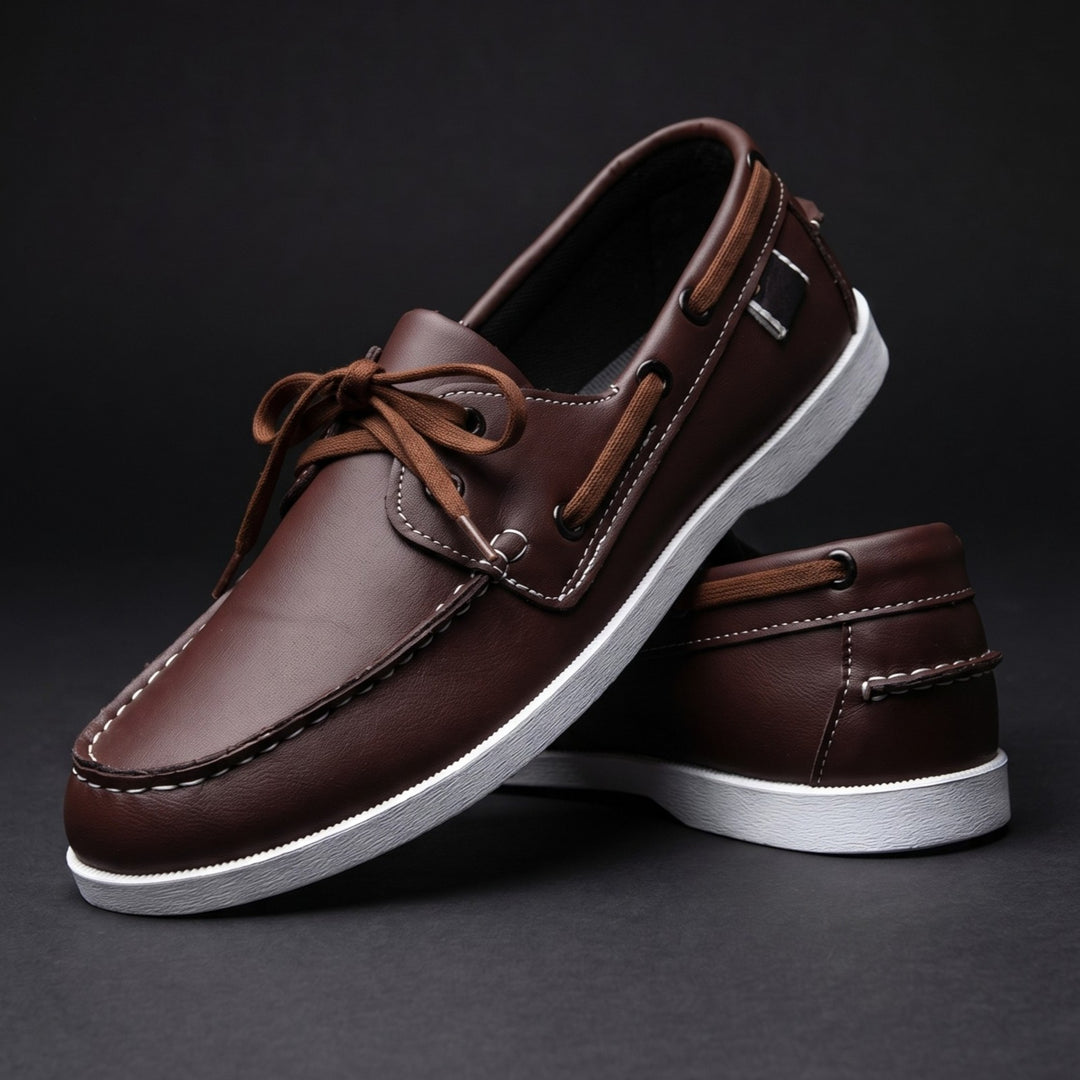 Cazel | Chaussures bateau à lacets sur le devant