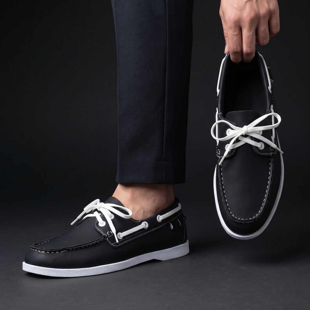 Cazel | Chaussures bateau à lacets sur le devant