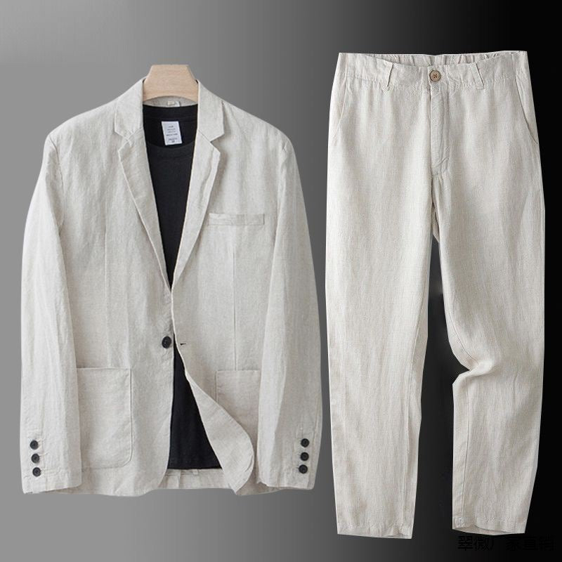 Cazel | Elegante set di abiti in lino