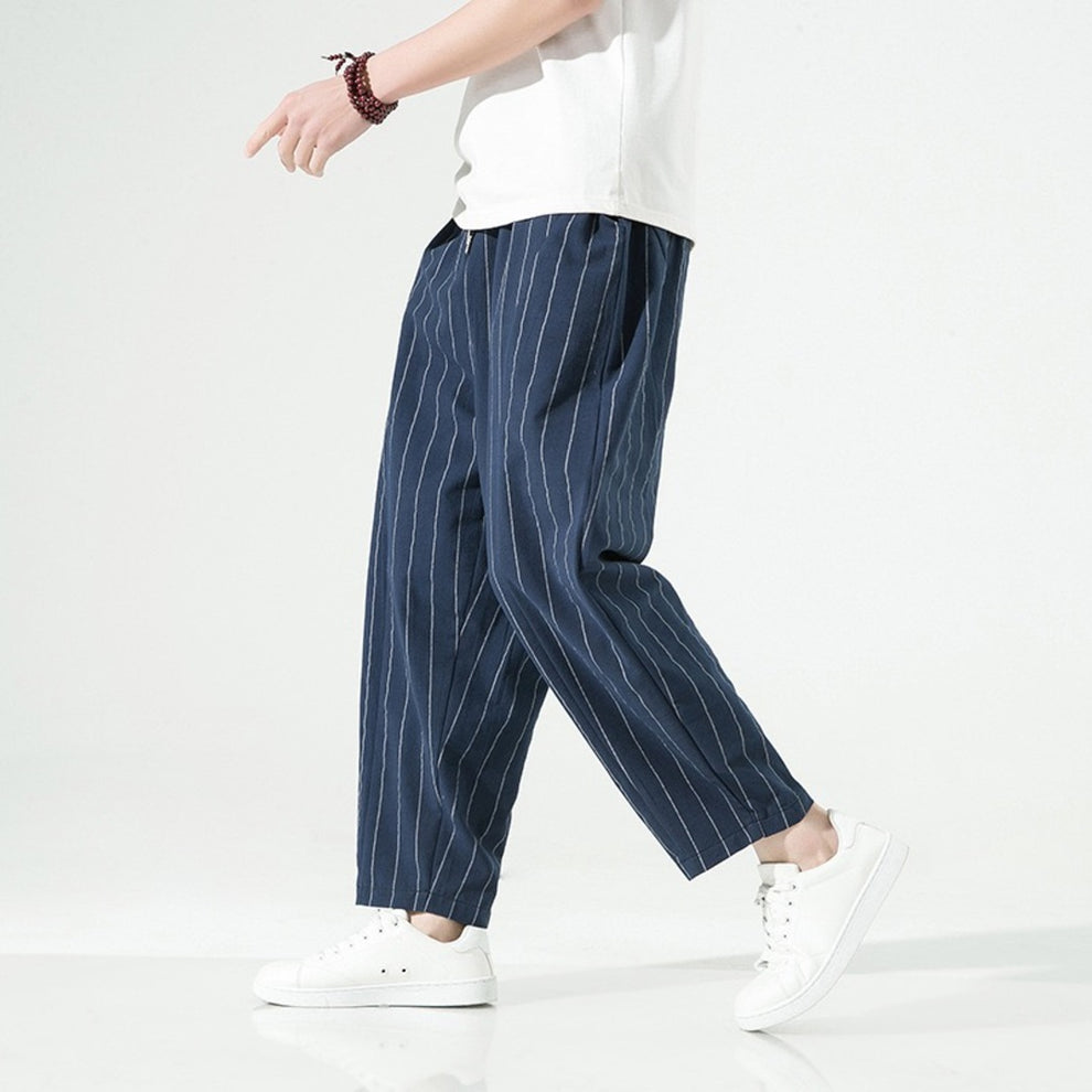 Cazel | Pantalon à rayures à coupe décontractée