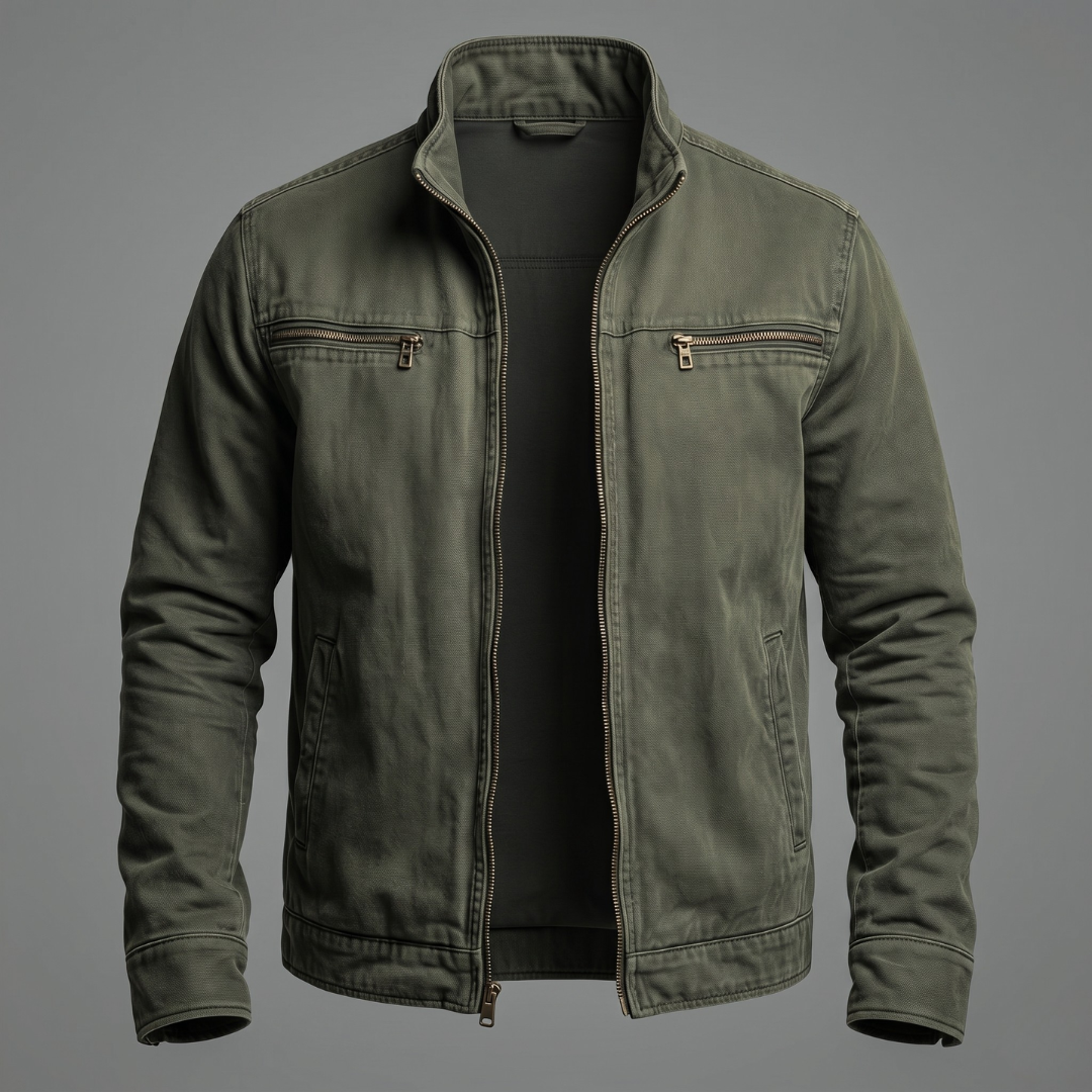 Cazel | Veste en coton intemporelle à fermeture zippée