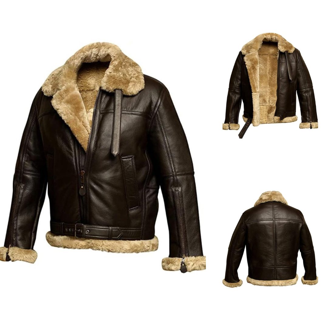 Lenoir™ | Veste chaude en cuir