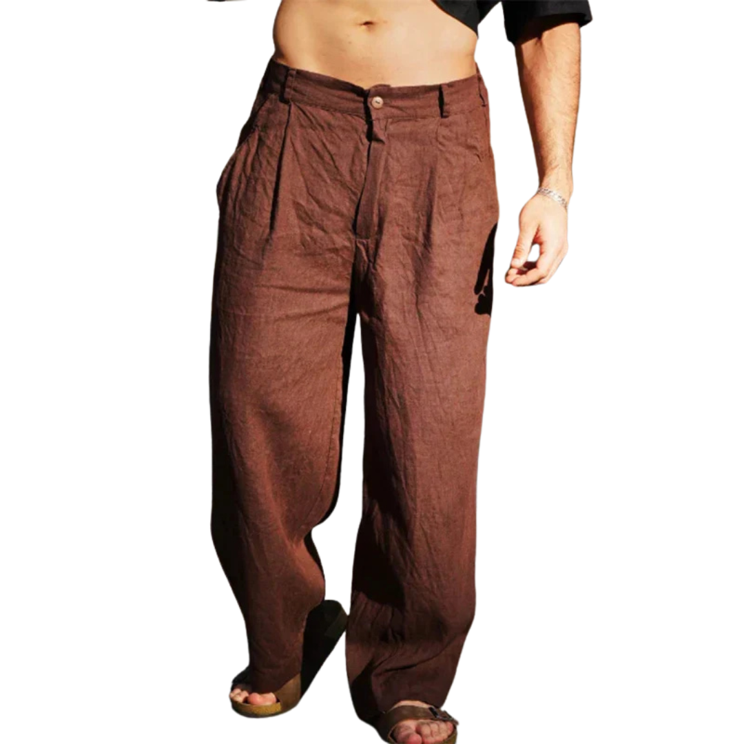 Lenoir™ | Pantalon large en lin