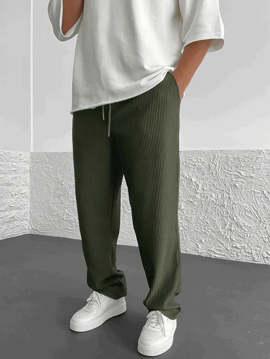Lenoir™ | Pantalon côtelé coupe décontractée