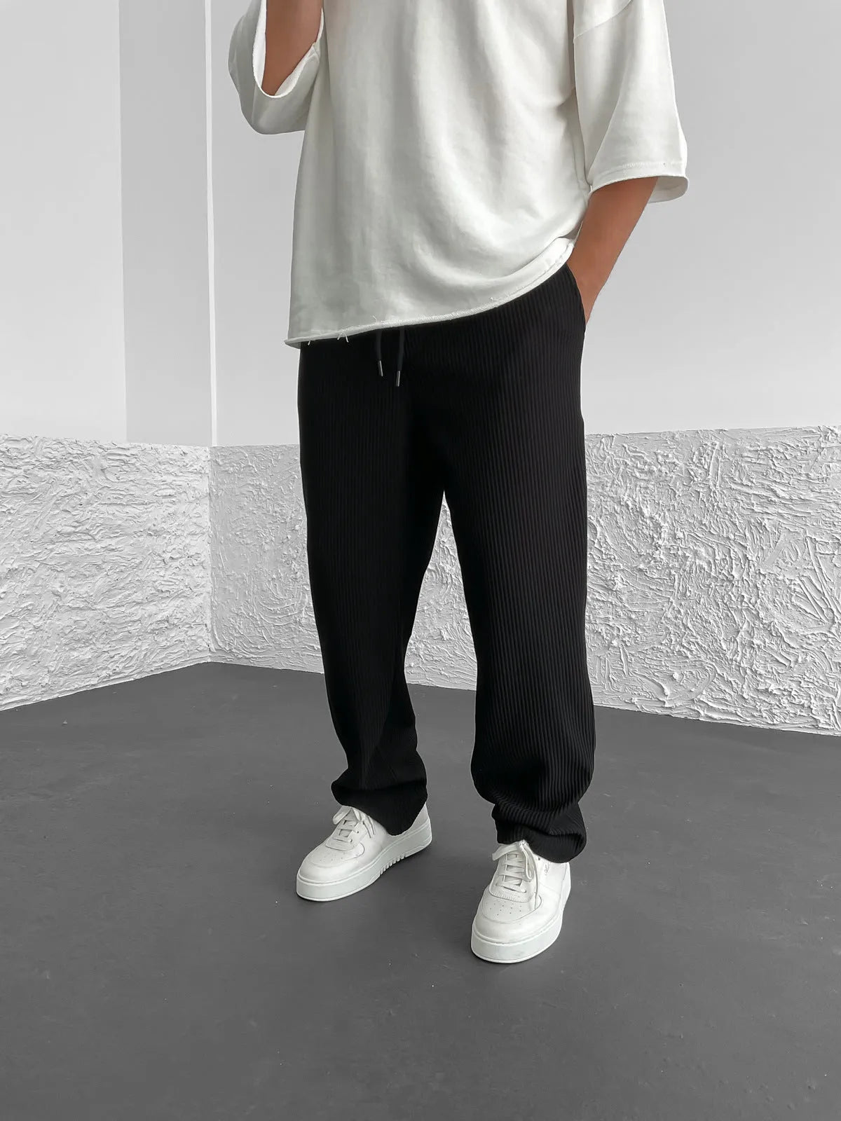 Lenoir™ | Pantalon côtelé coupe décontractée