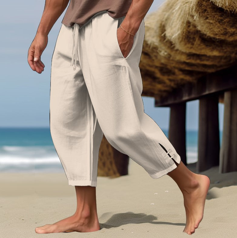 Lenoir™ | Pantalon d'été en lin confortable à taille élastique