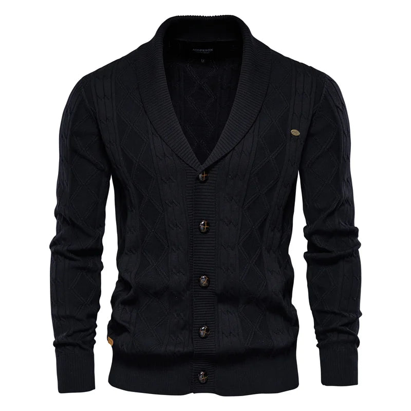 Lenoir™ | Cardigan pour Hommes avec Fermeture à Boutons