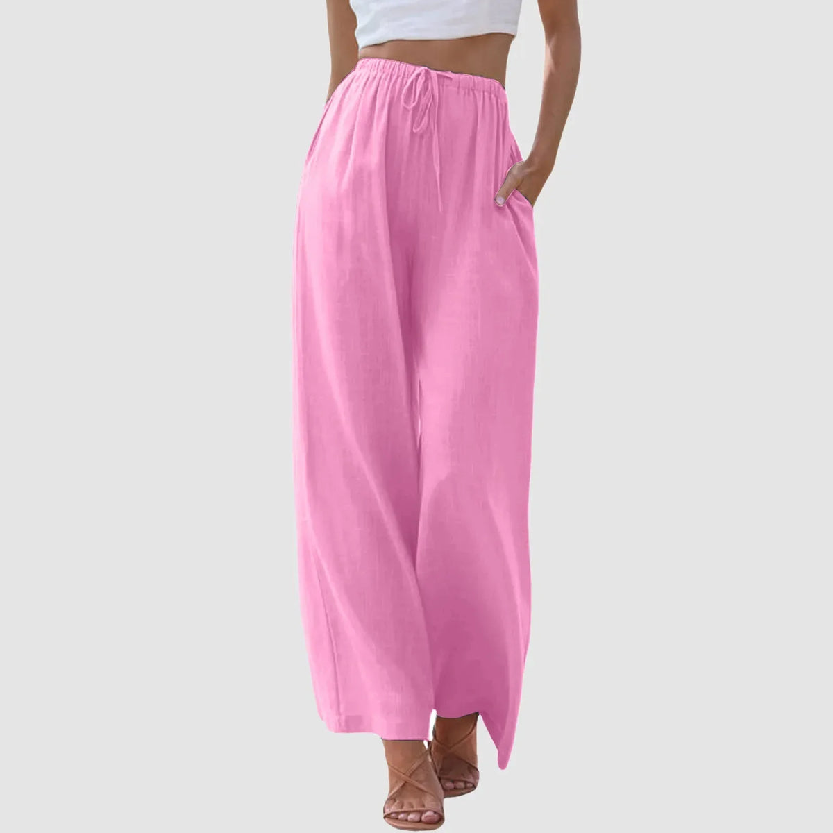Cazel | Pantalon confort à jambe large et taille haute