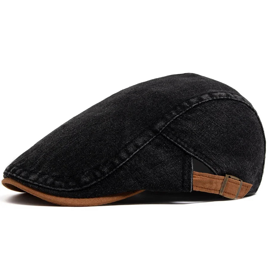 Cazel | Casquette plate premium en denim – style intemporel et confort quotidien