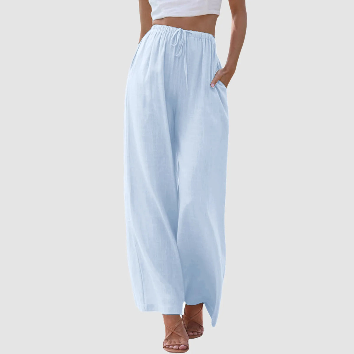 Cazel | Pantalon confort à jambe large et taille haute