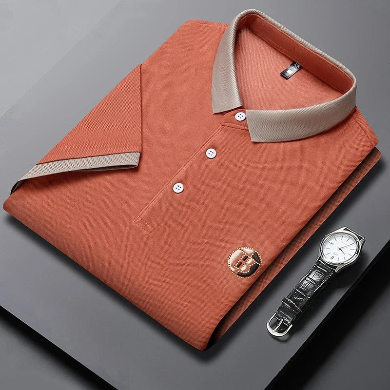 Cazel | Polo élégant bicolore pour homme