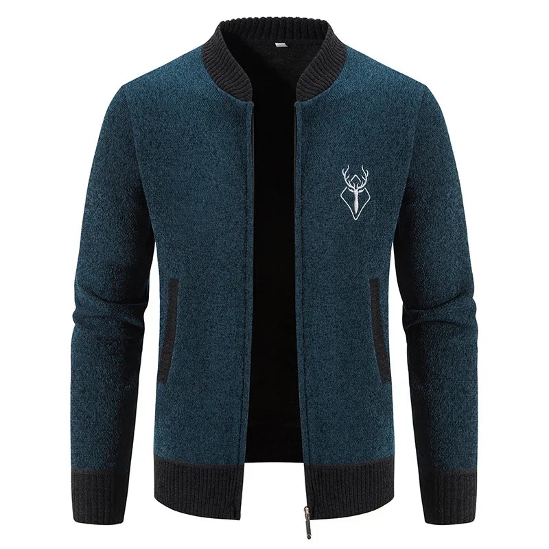 Cazel | Gilet pour homme en maille avec détail automnal