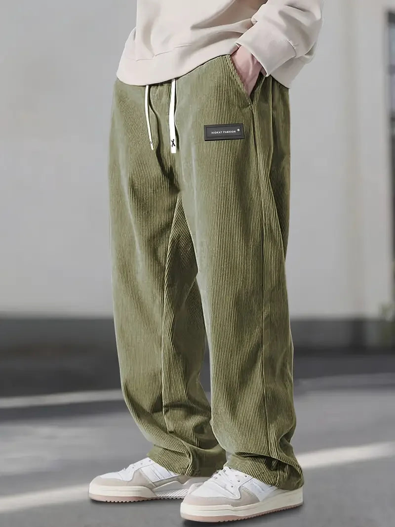 Cazel | Pantalon décontracté large en velours côtelé