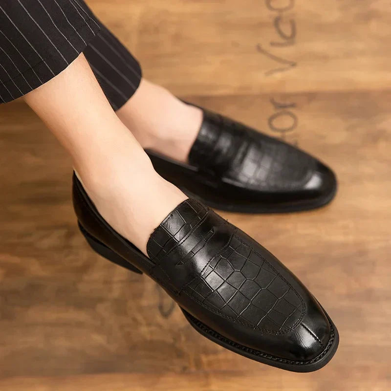 Lenoir™ | Mocassins en cuir de crocodile