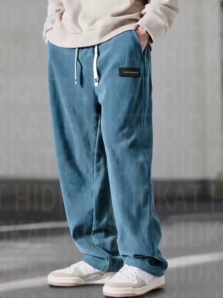 Cazel | Pantalon décontracté large en velours côtelé