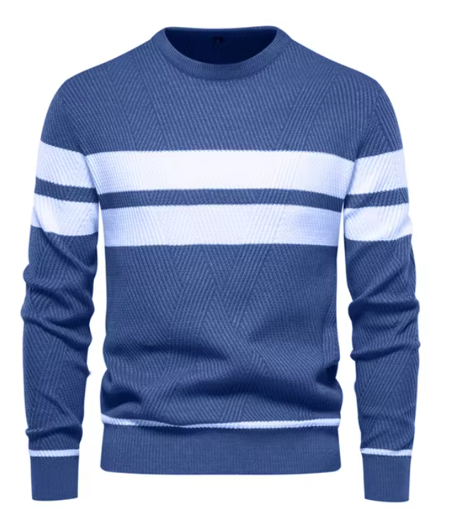 Cazel | Pull élégant pour hommes avec motif en chevrons
