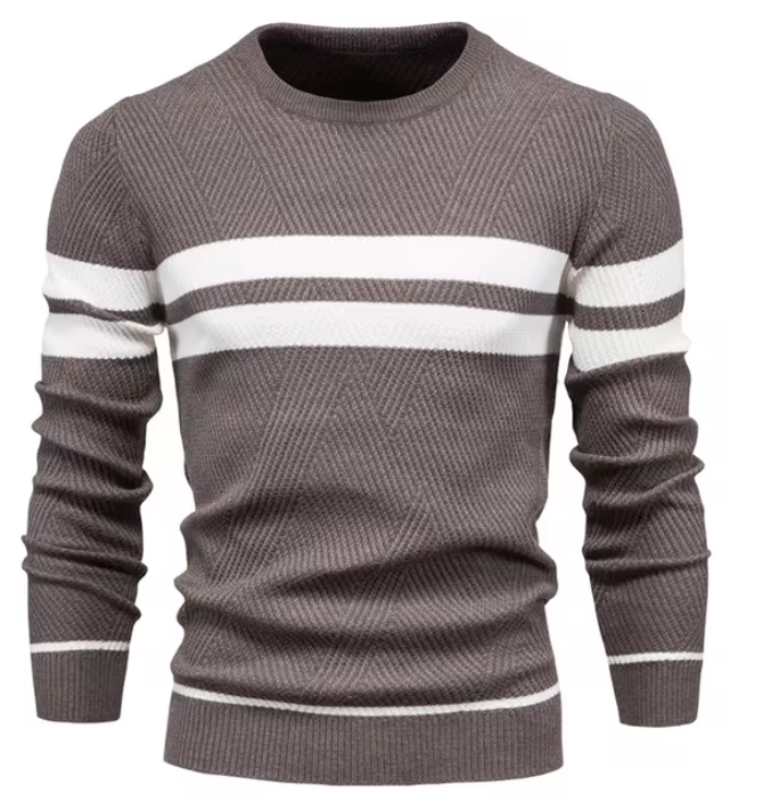 Cazel | Pull élégant pour hommes avec motif en chevrons