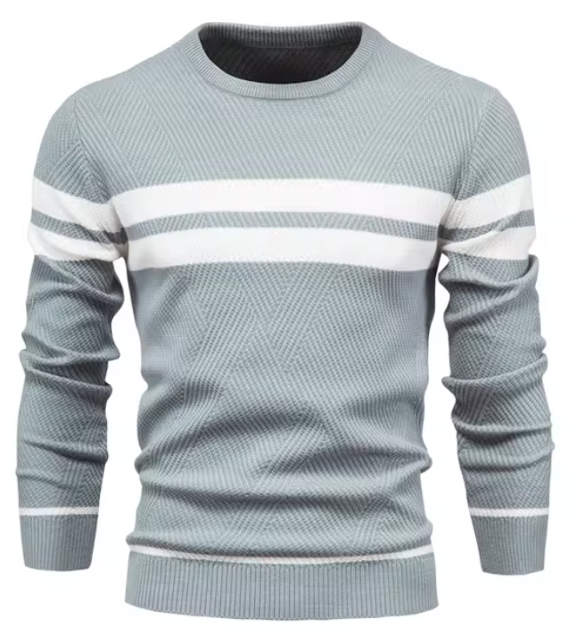 Cazel | Pull élégant pour hommes avec motif en chevrons