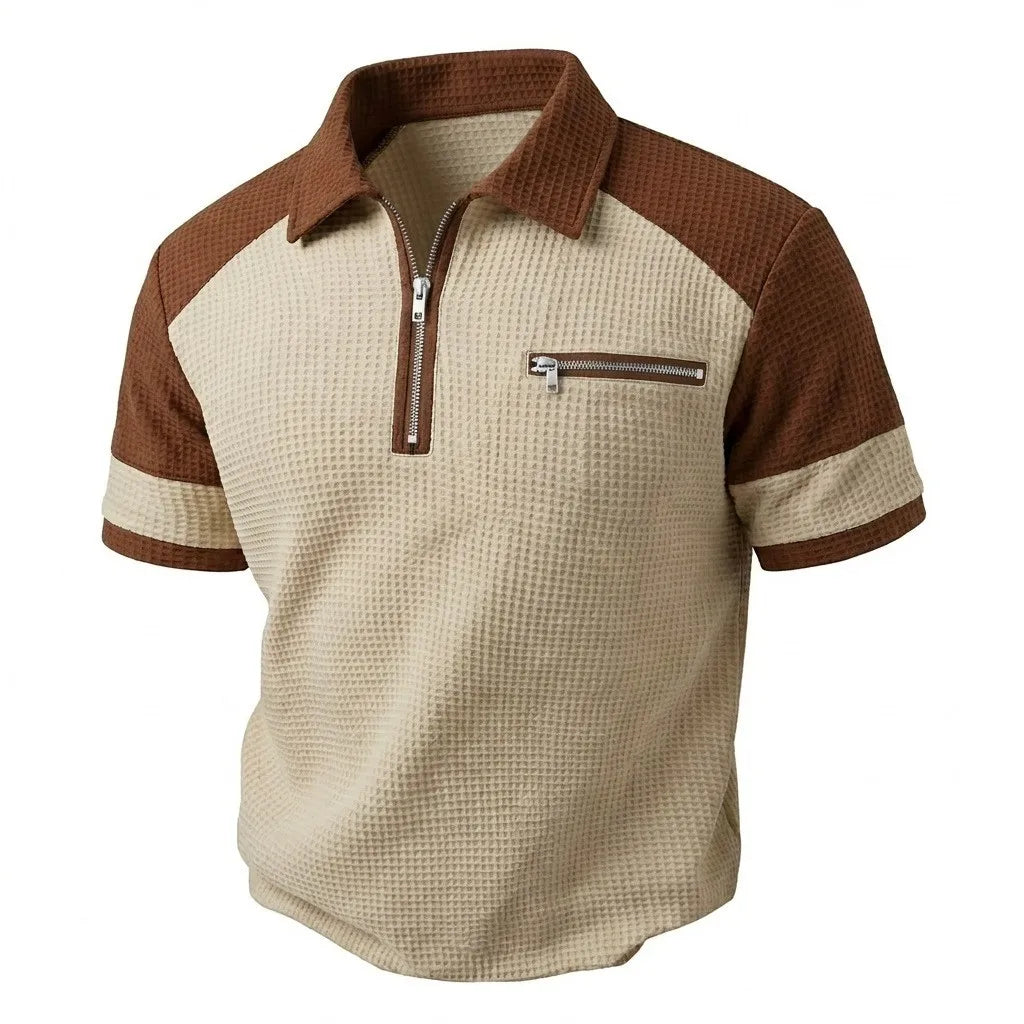 Cazel | Chemise classique pour homme Ă demi-zip