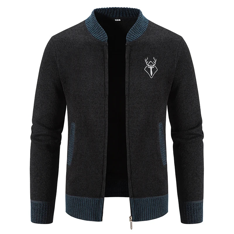 Cazel | Gilet pour homme en maille avec détail automnal