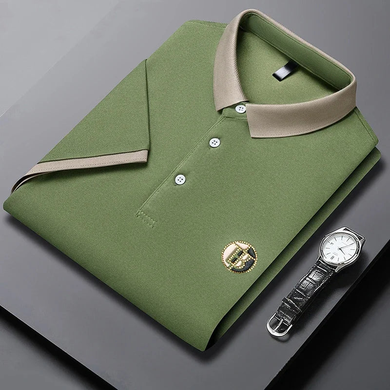 Cazel | Polo élégant bicolore pour homme