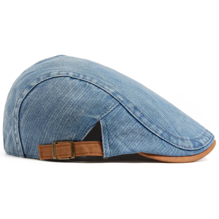 Cazel | Casquette plate premium en denim – style intemporel et confort quotidien