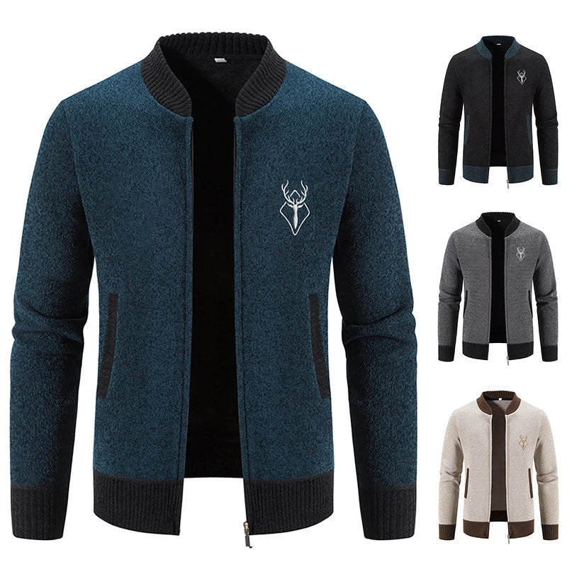 Cazel | Gilet pour homme en maille avec détail automnal
