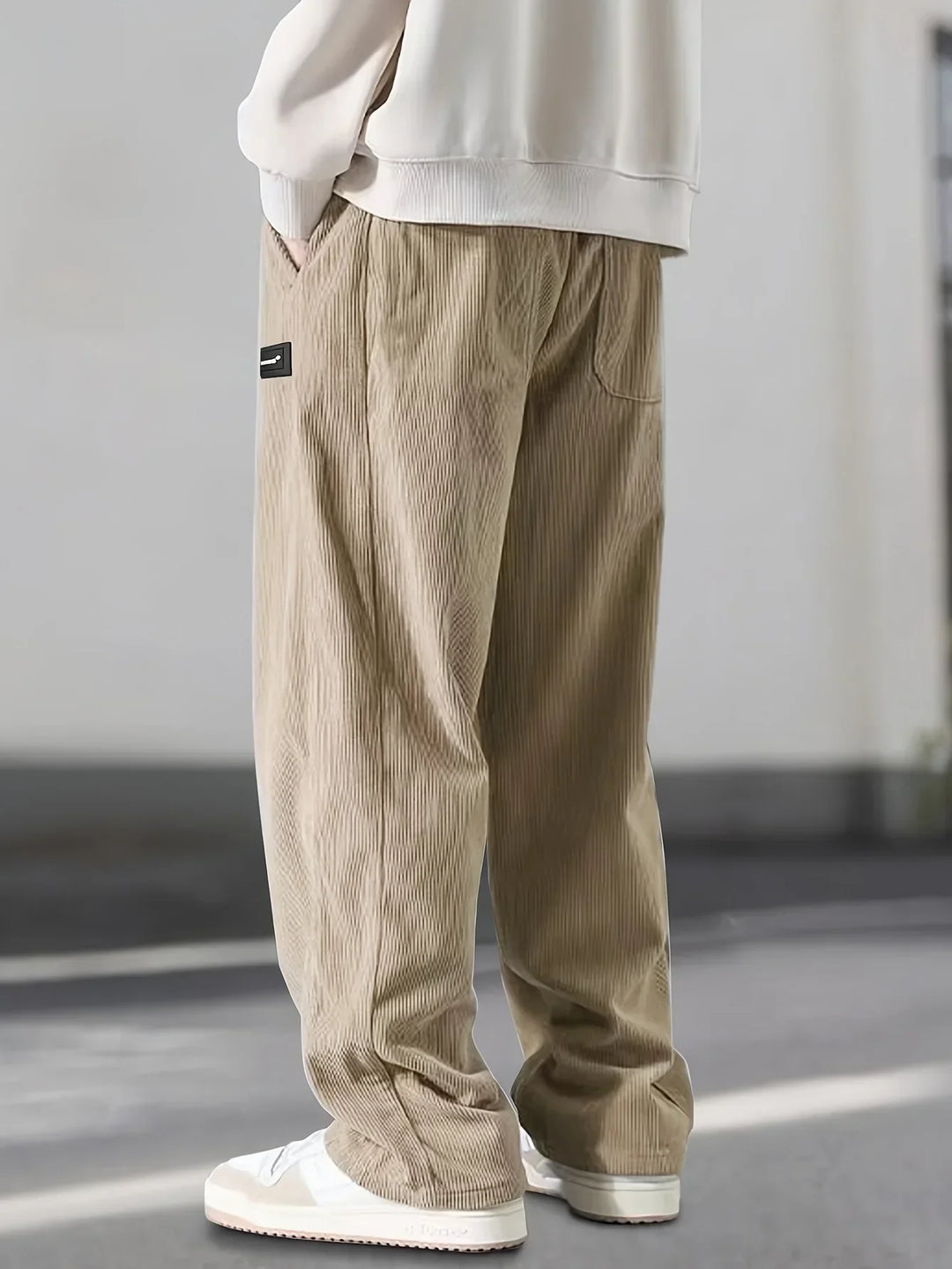 Cazel | Pantalon décontracté large en velours côtelé