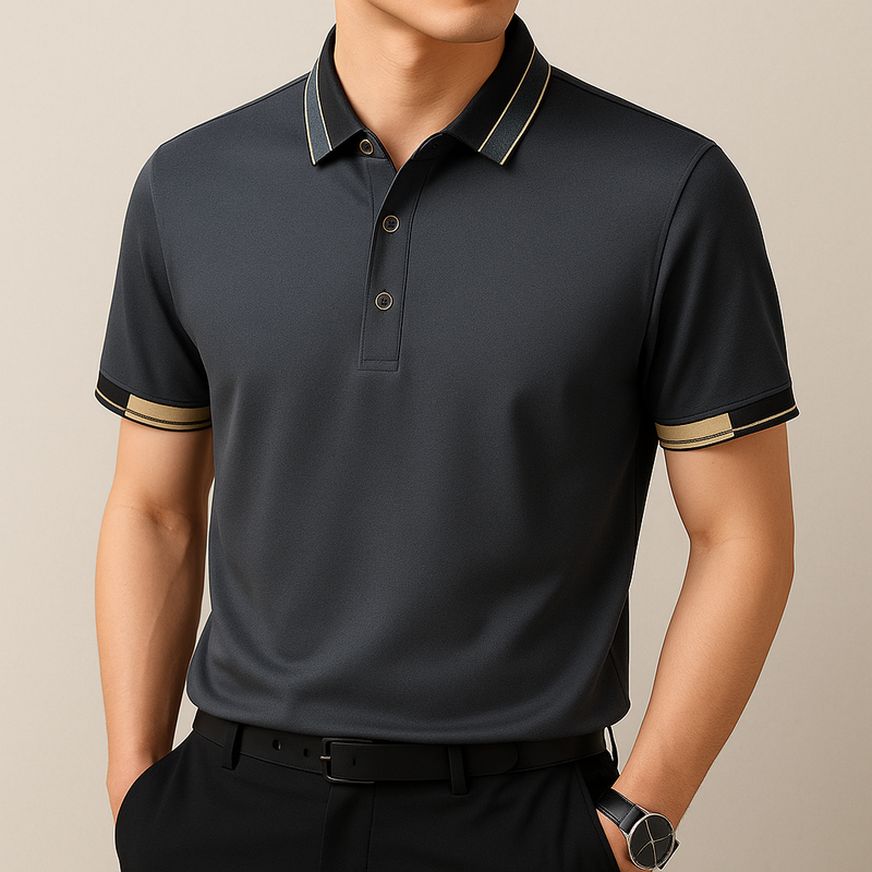Lenoir™ | Polo avec finitions contrastées