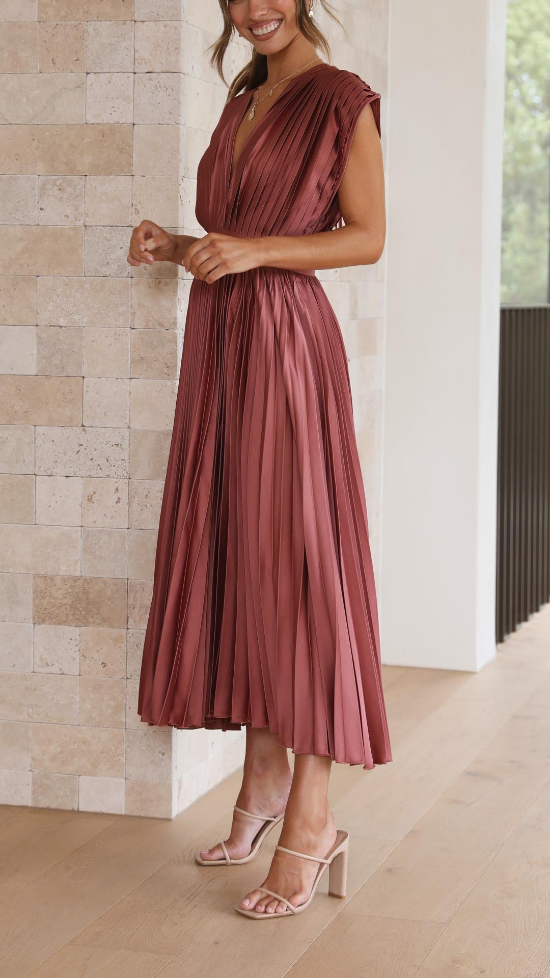 Cazel | Robe plissée élégante