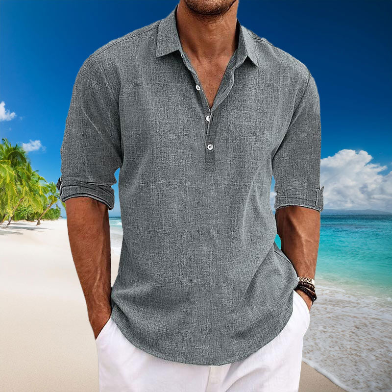 Lenoir™ | Chemise en lin (1+1 OFFERT)