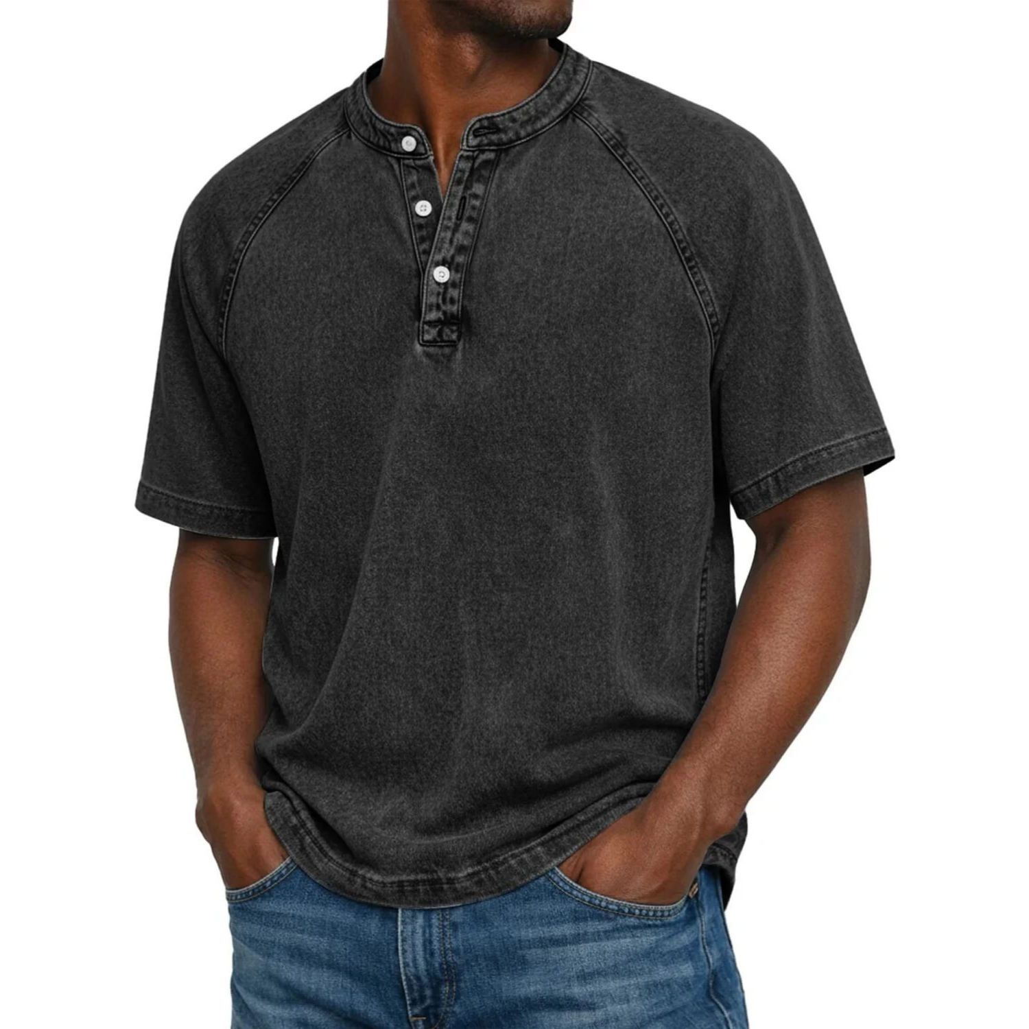 Cazel | Marinière style Henley (1 + 1 offert)