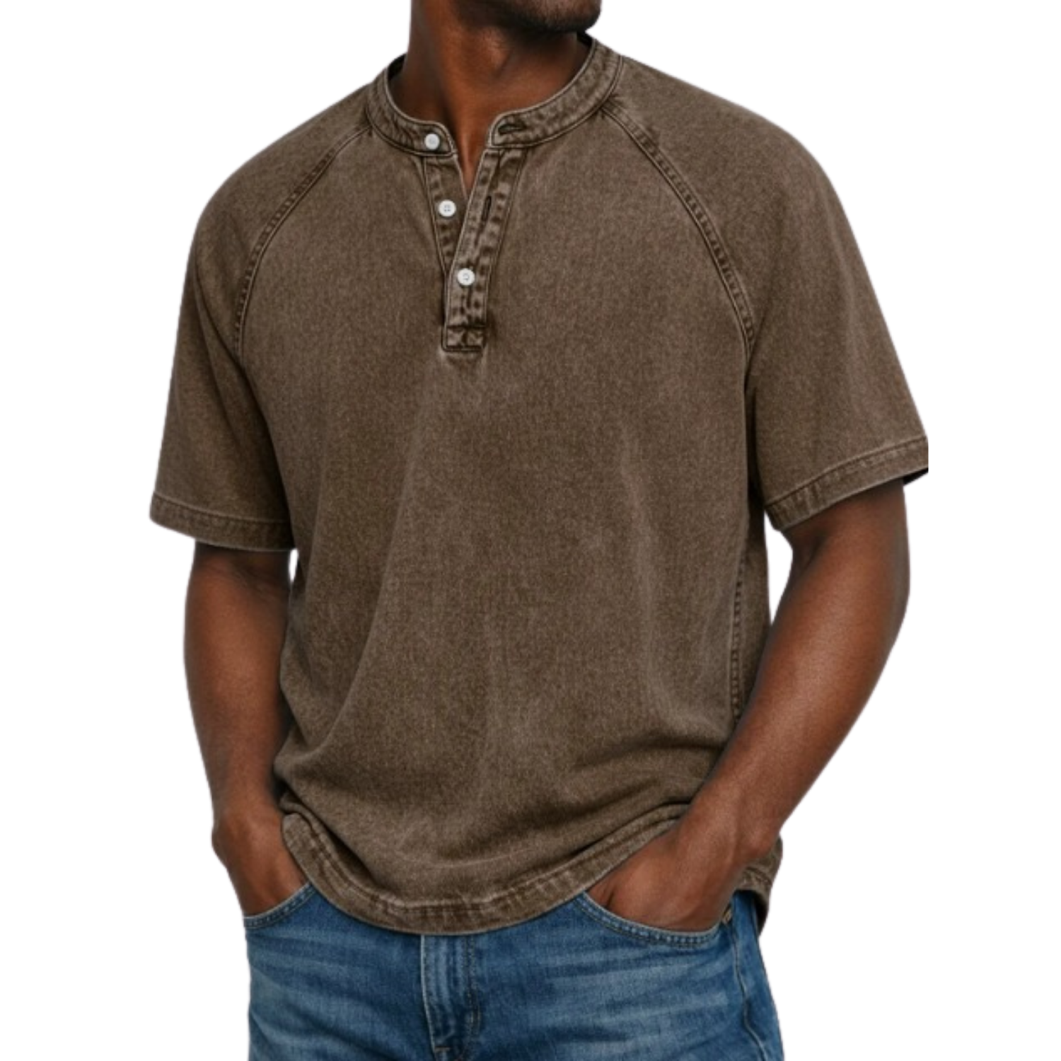 Cazel | Marinière style Henley (1 + 1 offert)