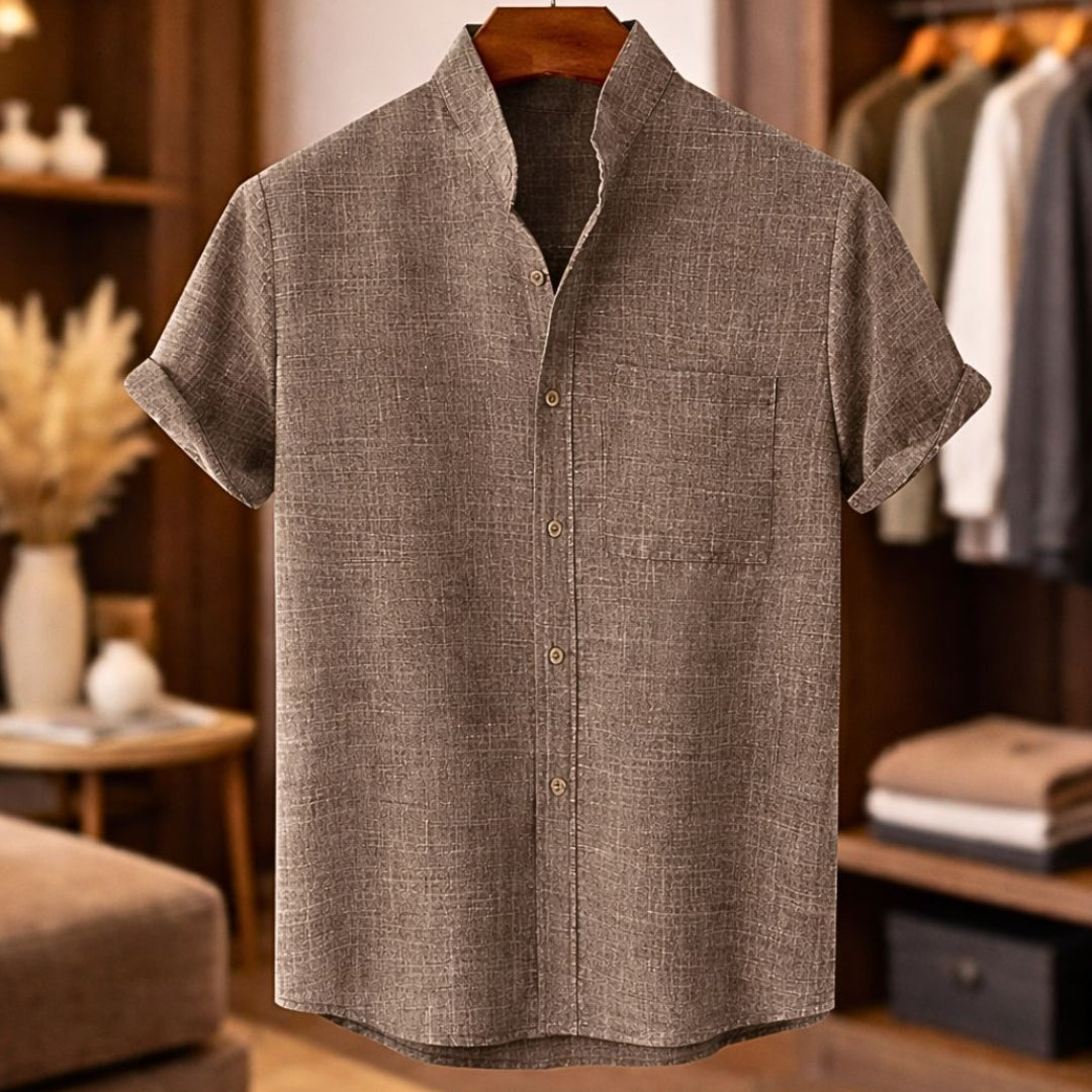 Cazel | Chemise en lin à manches courtes