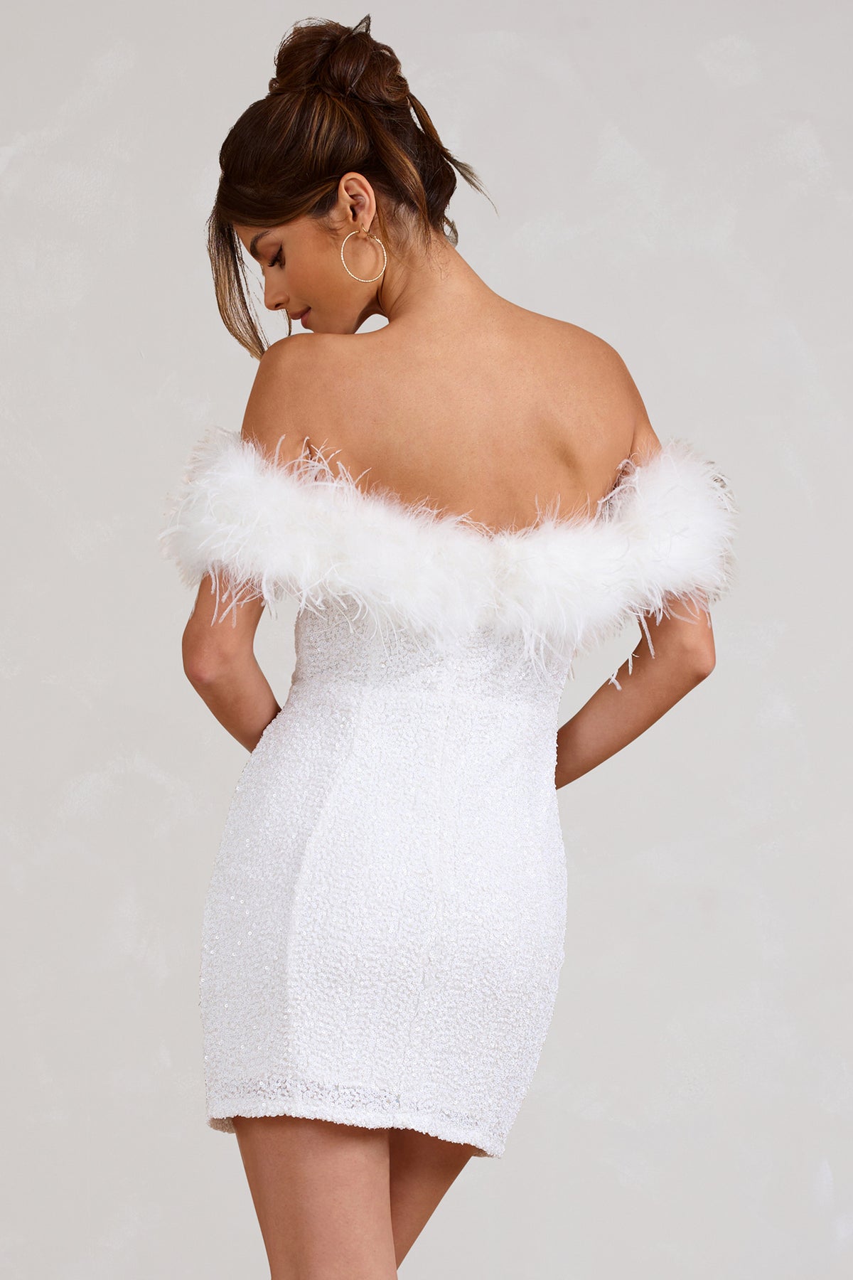 Cazel | Robe à pailettes avec plumes