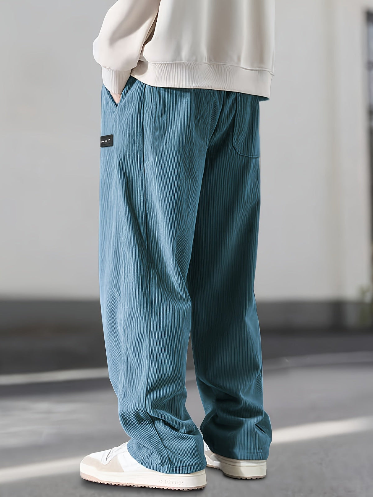 Lenoir™ | Pantalon droit à taille coulissée avec cordon de serrage