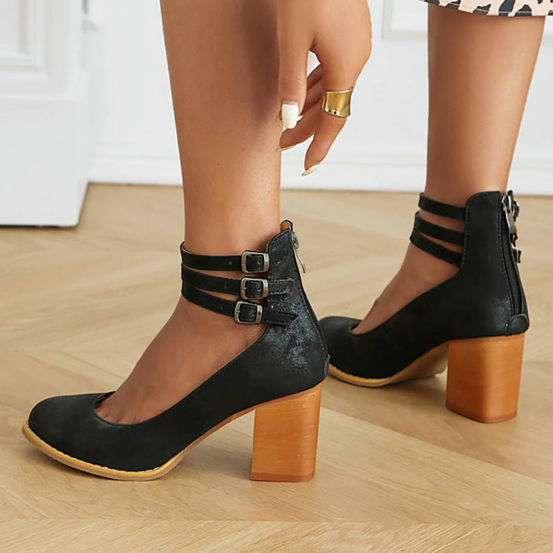 Lenoir™ | Sandales à Bride et Talon Épais