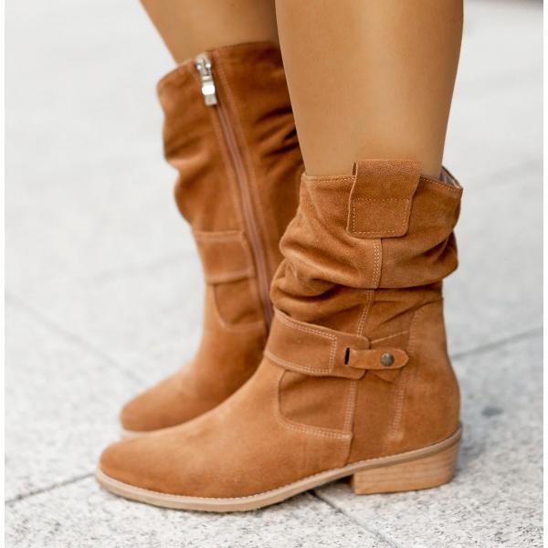 Alexis – Bottines avec Fermeture Éclair Simple et Confort Orthopédique + Support