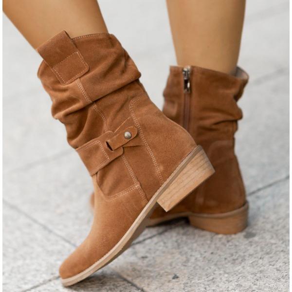 Alexis – Bottines avec Fermeture Éclair Simple et Confort Orthopédique + Support