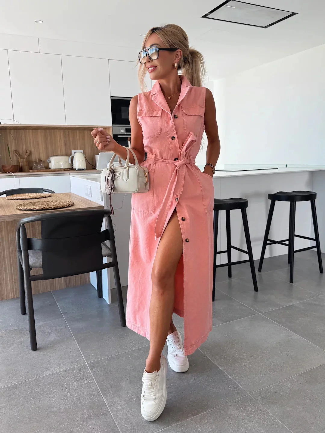 Lenoir™ | Robe longue en jean