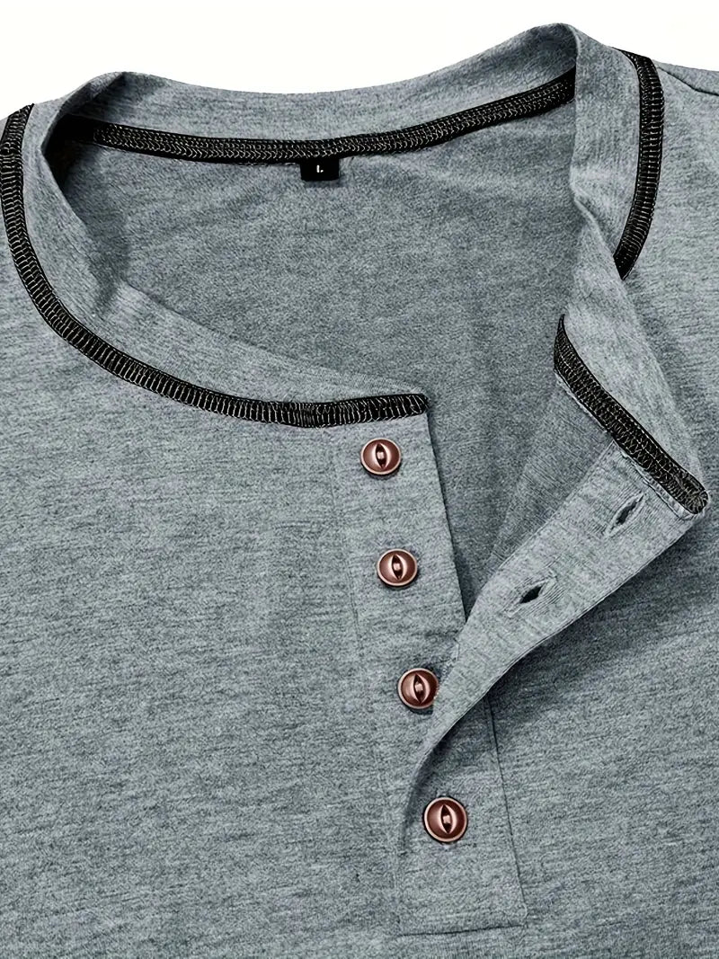 Lenoir™ | T-shirt à manches courtes boutonné