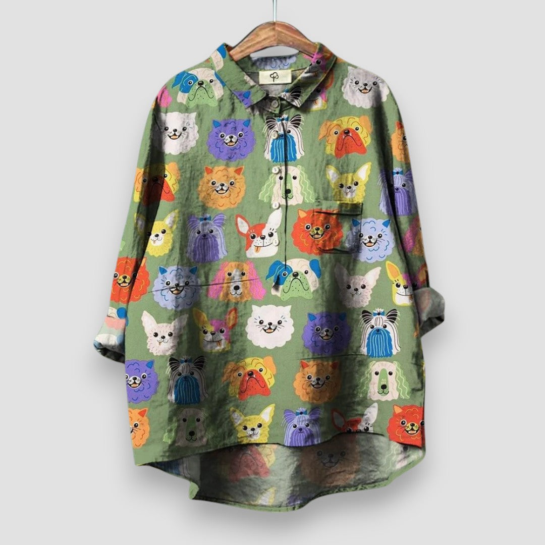 Martine™ | T-shirt pour femmes avec impression de chien