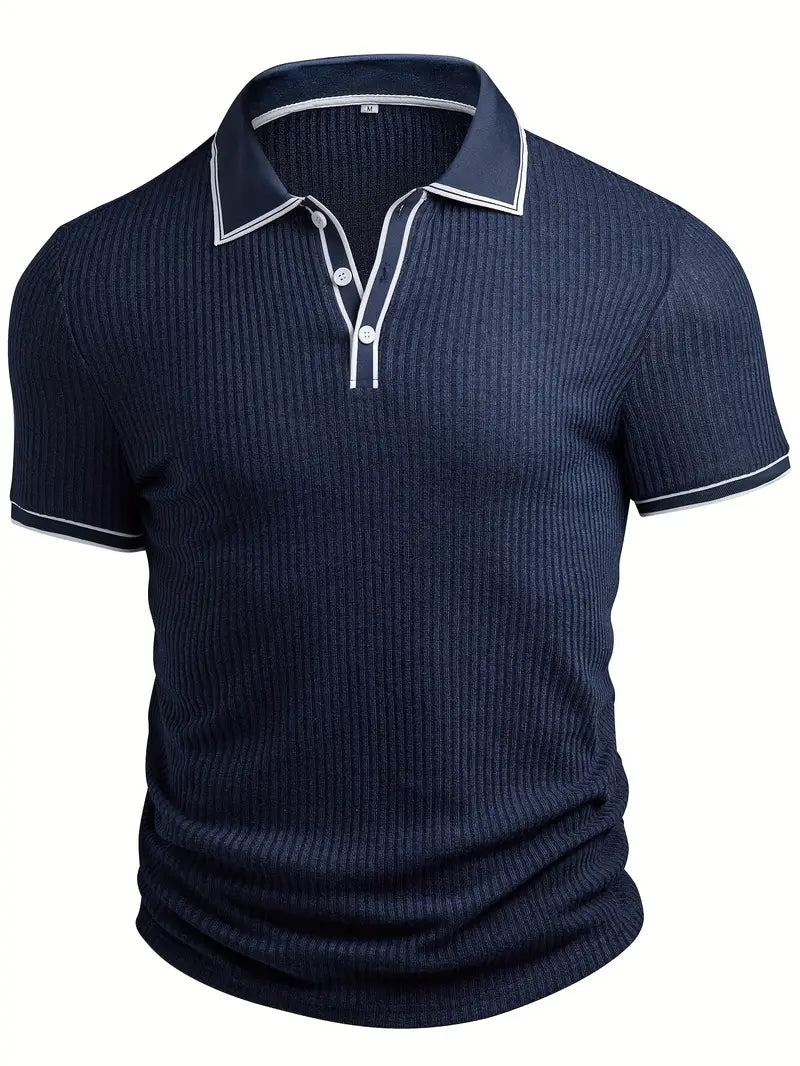 Lenoir™ | Polo texturé sur mesure au flair méditerranéen