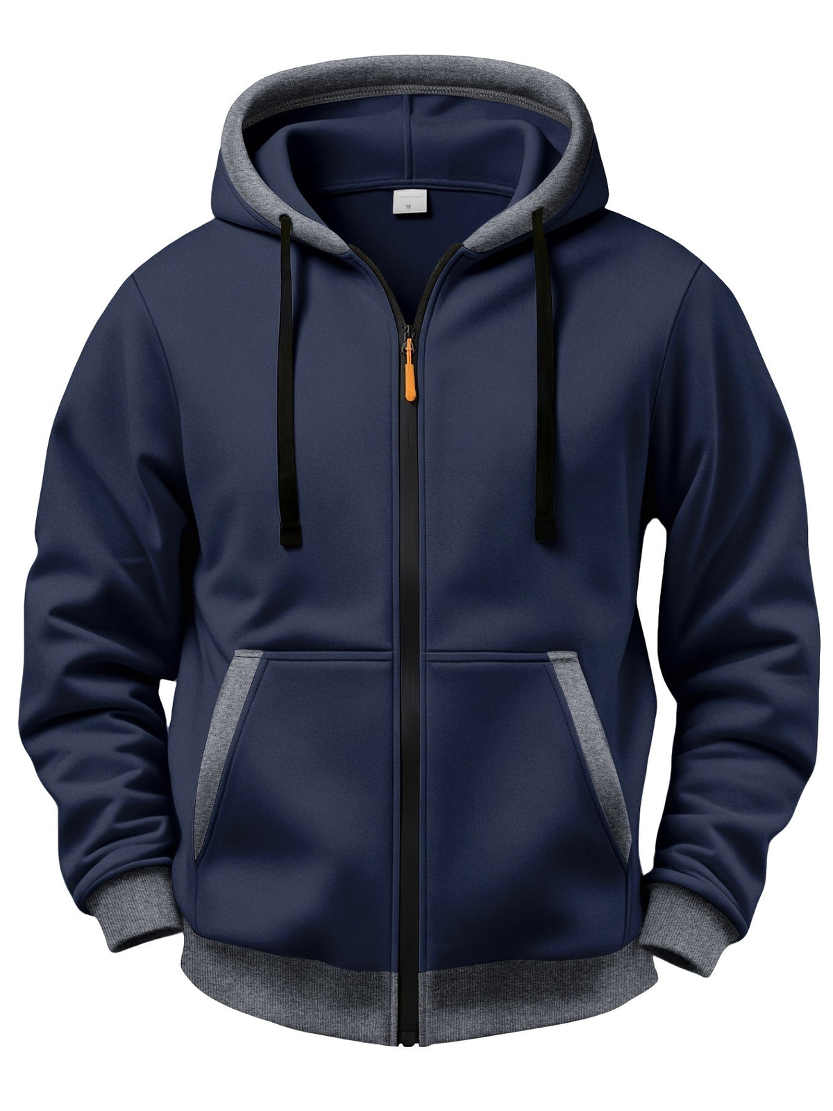 Cazel | Pull d’hiver décontracté à capuche, manches longues et fermeture éclair