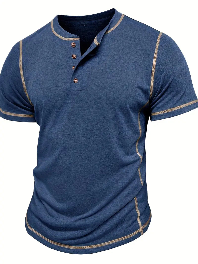 Lenoir™ | T-shirt à manches courtes boutonné