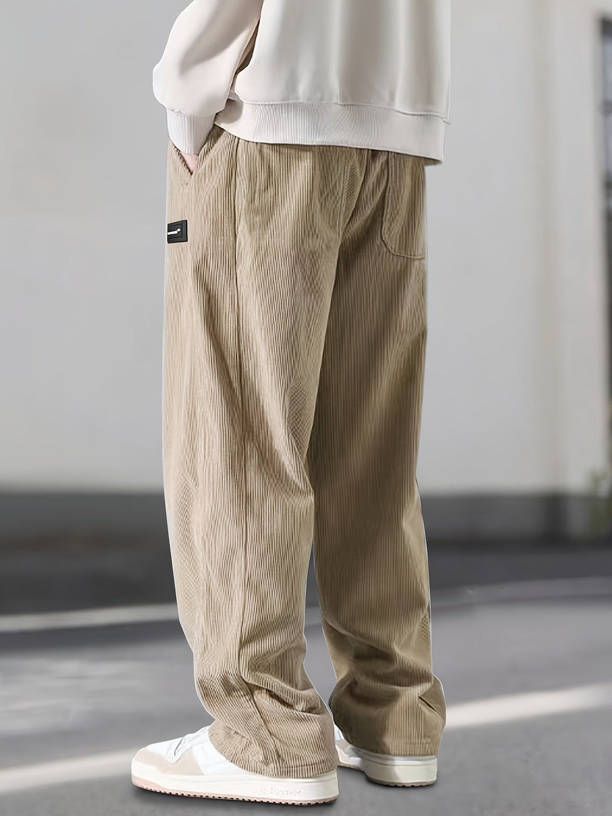 Lenoir™ | Pantalon droit à taille coulissée avec cordon de serrage