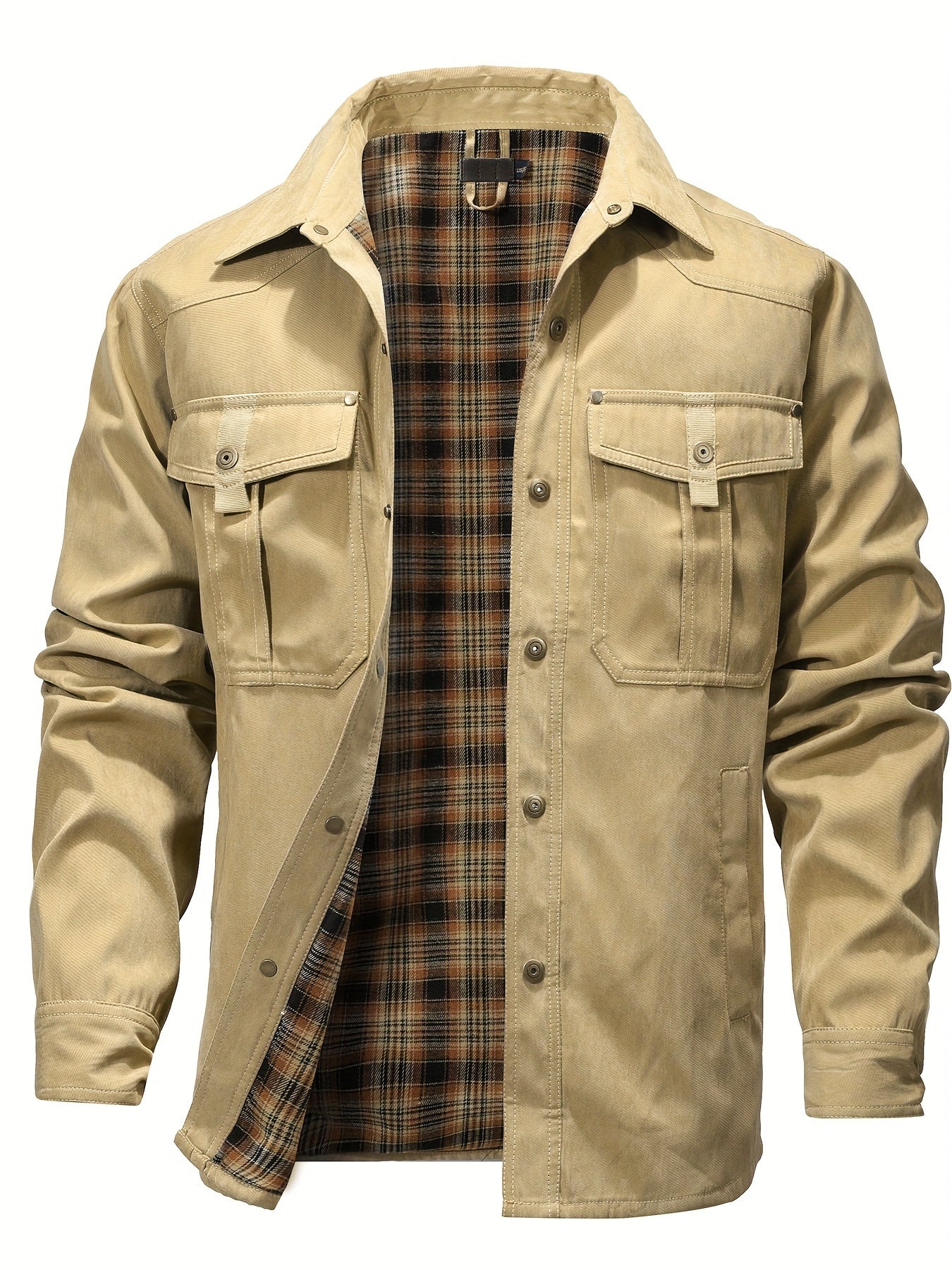 Lenoir™ | Veste cargo décontractée à manches longues