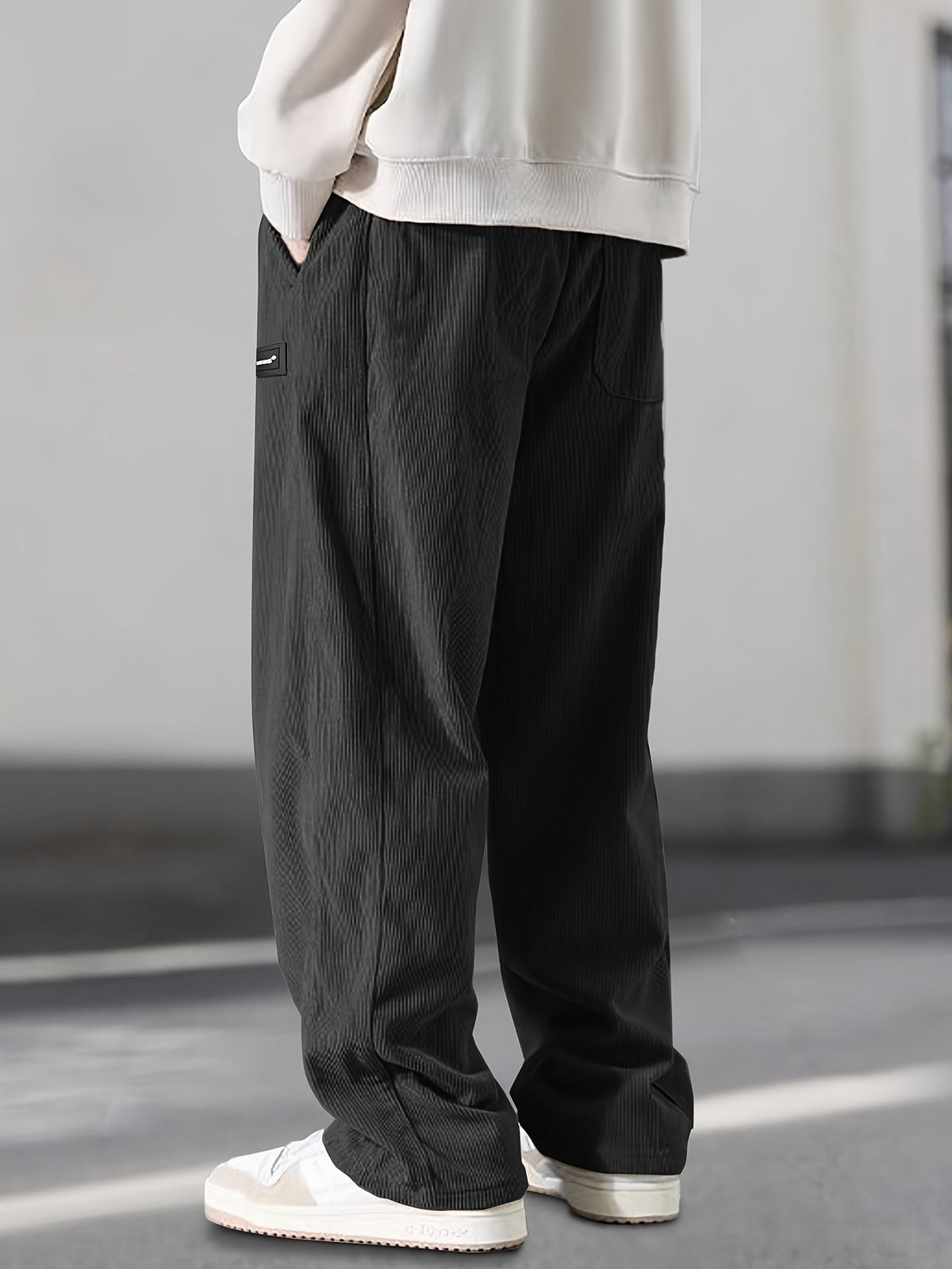 Lenoir™ | Pantalon droit à taille coulissée avec cordon de serrage